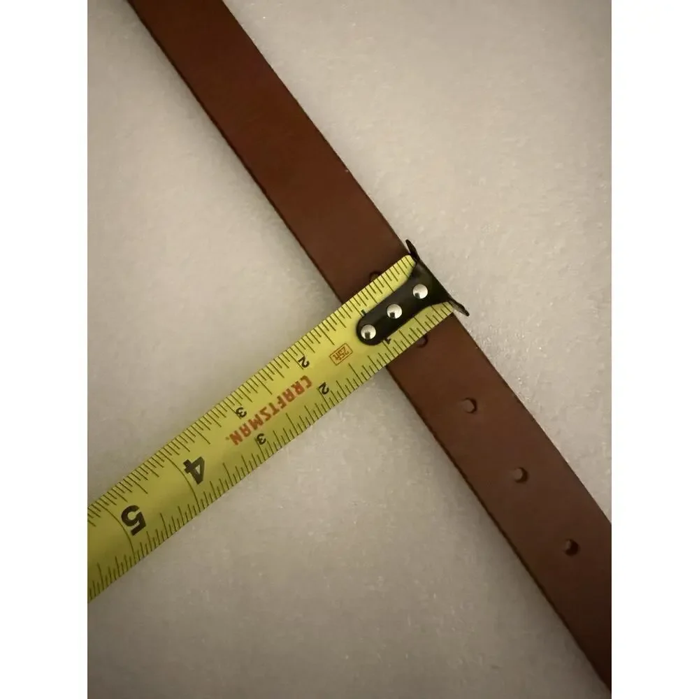 VTG Genuine Leather Brown Western Belt L